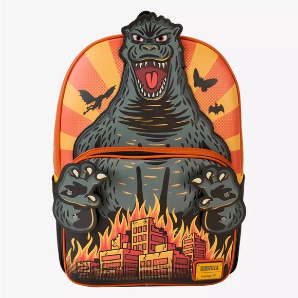 Loungefly Other - Loungefly Godzilla City Flames Unisex  Backpack